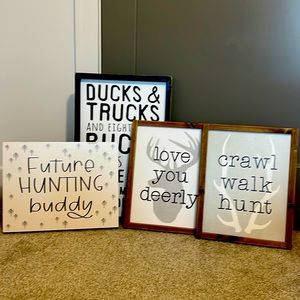 Little boy bedroom nursery signs